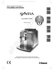 Saeco Syntia HD8836 Instrucciones