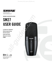 Shure SM27 Guia Del Usuario