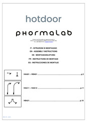 Phormalab Hotdoor HAA01 Instrucciones De Montaje