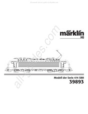 marklin 474 SBB Serie Manual