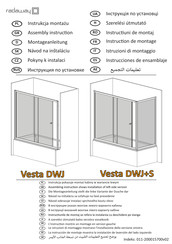 Radaway Vesta DWJ+S Instrucciones De Ensamblaje