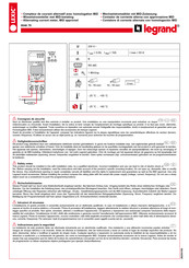 LEGRAND 0046 79 Instrucciones