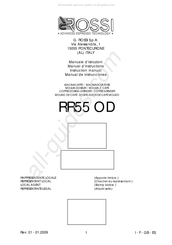 Rossi RR55 OD Manual De Instrucciones