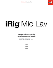 IK Multimedia iRig Mic Lav Manual Del Usuario