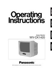Panasonic WV-CK1420 Instrucciones De Operación