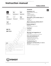 Indesit IDV 75 Manual De Instrucciones