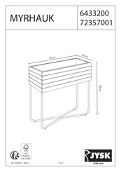 JYSK MYRHAUK 6433200 Manual Del Usuario