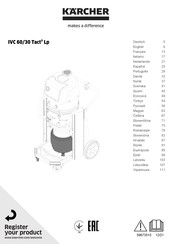 Kärcher IVC 60/30 Tact2 Lp Manual Del Usuario