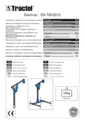 Tractel Davitrac Manual De Instalación, De Utilización Y De Mantenimiento