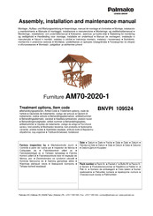 Lemeks Palmako AM70-2020-1 Instrucciones De Montaje, Instalación Y Mantenimiento