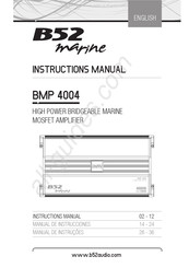 B52 marine BMP 4004 Manual De Instrucciones