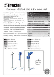 Tractel Davimast Manual De Instalación, De Utilización Y De Mantenimiento