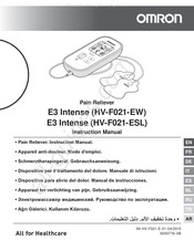 Omron E3 Intense HV-F021-EW Manual De Instrucciones