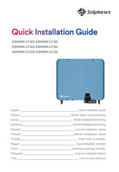 Solplanet ASW45K-LT-G2 Guía De Instalación Rápida