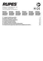 Rupes RH323 Manual Del Usuario