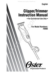 Oster 76988 Manual De Instrucciones