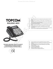 Topcom SOLOGIC A831 Manual De Usuario