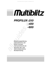 Multiblitz PROFILUX-600 Instrucciones De Uso