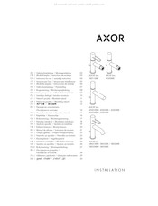 Axor Uno 38032 Serie Instrucciones De Montaje