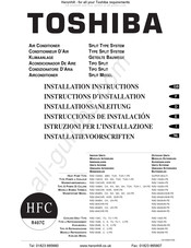 Toshiba RAV-134TUH Instrucciones De Instalación