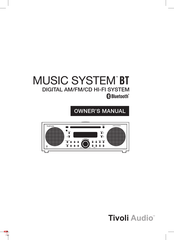 Tivoli Audio MUSIC SYSTEM BT Instrucciones