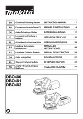 Makita DBO481 Manual De Instrucciones