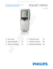 Philips POCKET MEMO LFH9380 Manual Del Usuario