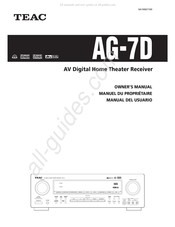 Teac AG-7D Manual Del Usuario