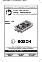 Bosch GLM-BAT Instrucciones De Funcionamiento Y Seguridad