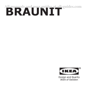 IKEA BRAUNIT Manual Del Usuario