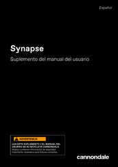 CSG Cannondale Synapse Suplemento Del Manual Del Usuario