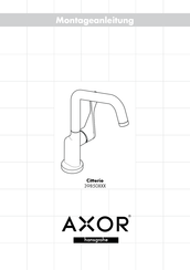 Hansgrohe AXOR Citterio 39850 Serie Instrucciones De Montaje