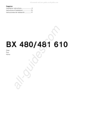 Gaggenau BX 480 610 Instrucciones De Instalación