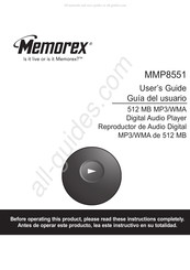 memorex MMP8551 Guia Del Usuario