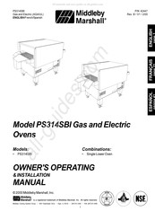 Middleby Marshall PS314SBI Manual De Operación E Instalación