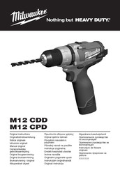 Milwaukee M12 CDD Manual Original