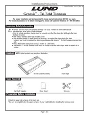 LUND Genesis Tri-Fold Instrucciones De Instalación