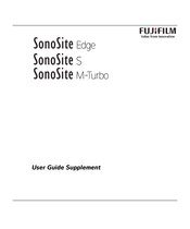 FujiFilm SonoSite Edge Suplemento Del Manual De Usuario