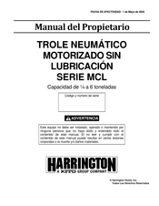 KITO HARRINGTON MCL 6000 Manual Del Usuario