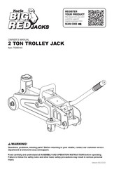 Torin BIG RED JACKS T820014S Manual Del Propietário