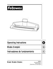 Fellowes PB50 Instrucciones De Funcionamiento