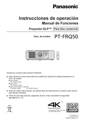 Panasonic PT-FRQ50 Instrucciones De Operación