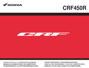 Honda CRF450R Manual Del Propietario Y Guía De Competiciones