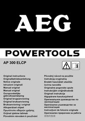 AEG AP 300 ELCP Manual Original