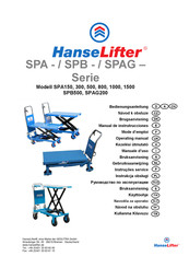 HanseLifter SPA Serie Manual De Instrucciones