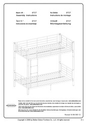 Walker Edison BTOT Instrucciones De Ensamblaje