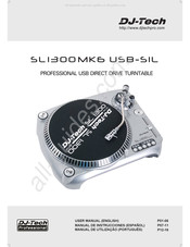 DJ-Tech SL1300 MK6 USB-SIL Manual De Instrucciones