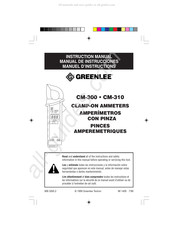 Greenlee CM-310 Manual De Instrucciones