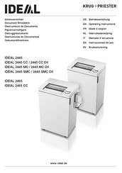 Krug & Priester IDEAL 2445 SMC Instrucciones De Uso