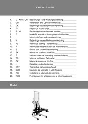 Simon, Evers & Co K 453 304 Instrucciones De Manejo Y Mantenimiento